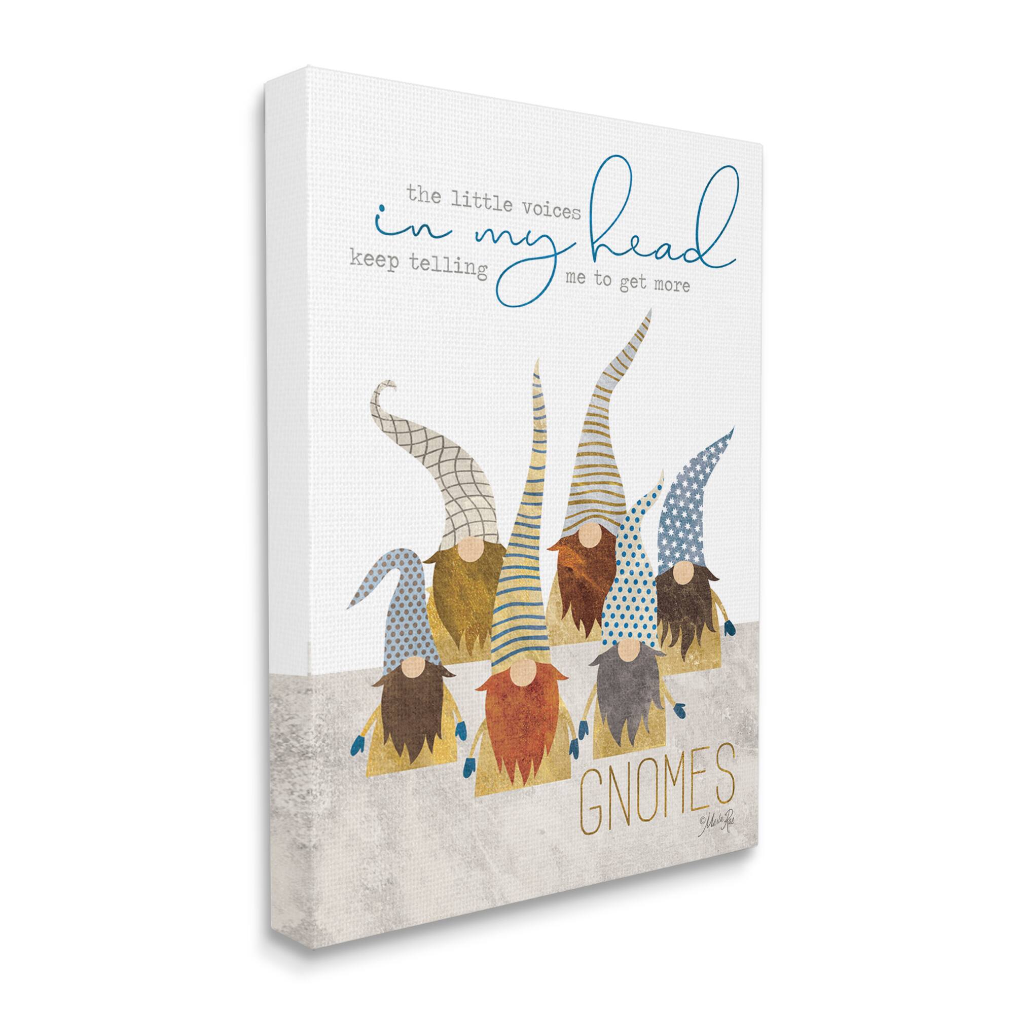 Stupell Industries Voices Get More Gnomes Canvas Wall Art